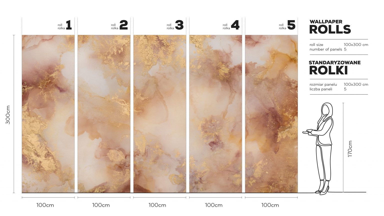 Dolce Vita - Tapeta w standaryzowanych rolkach