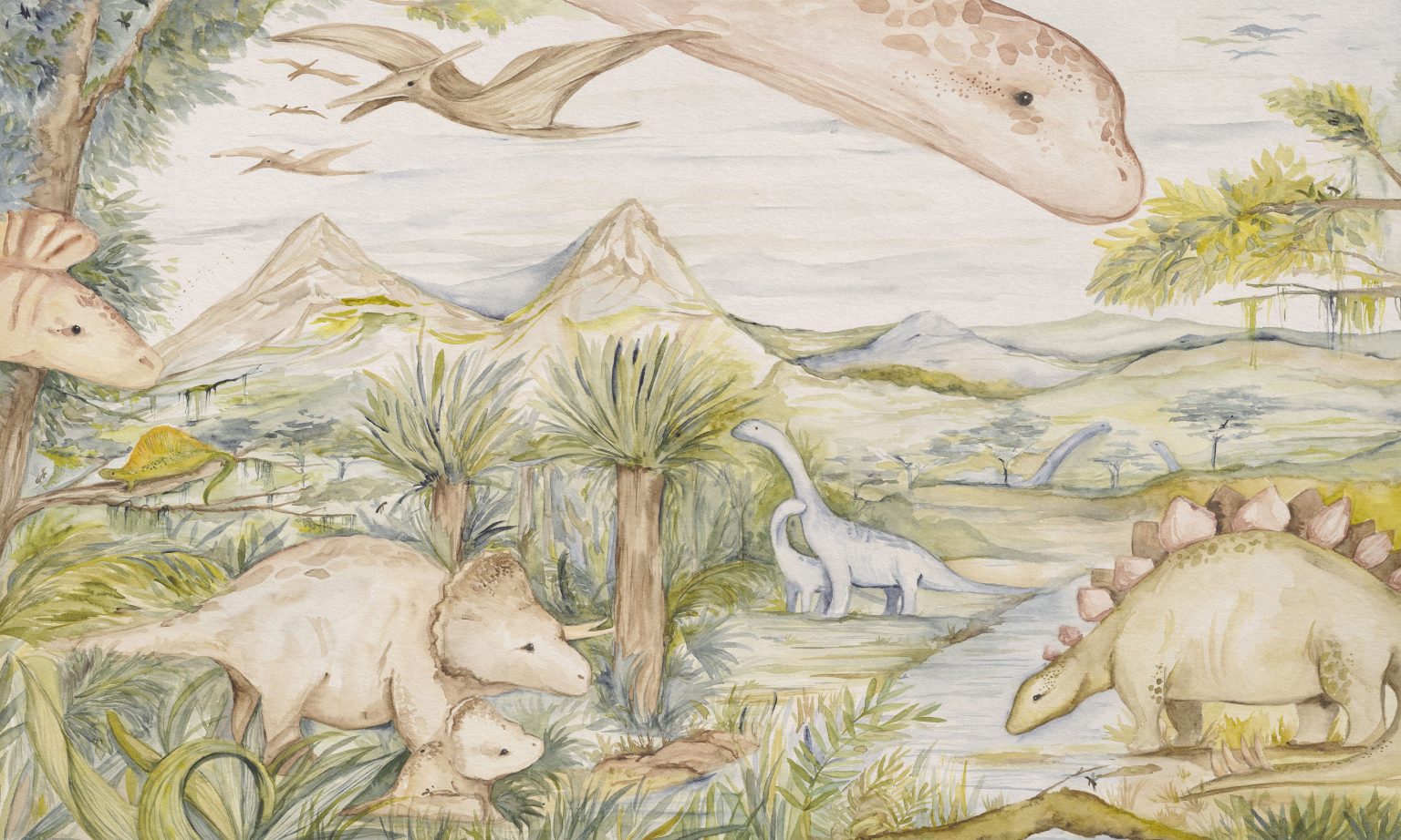 Dino Story - Tapeta w standaryzowanych rolkach