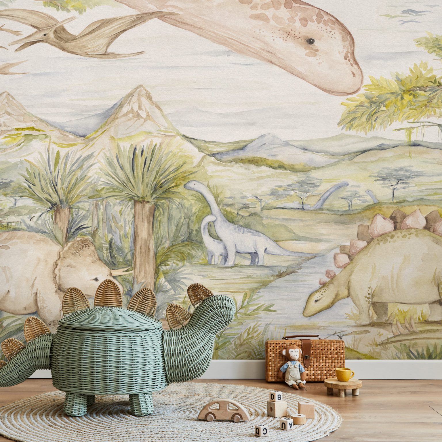 Dino Story - Tapeta w standaryzowanych rolkach