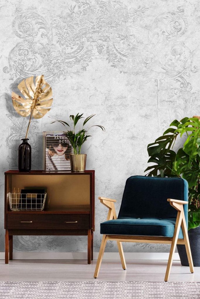 Tapeta Classic Light Grey