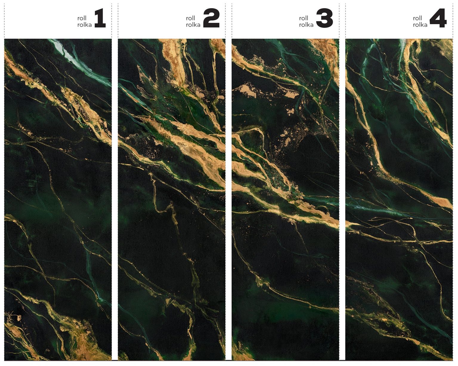 Emerald - Tapeta w standaryzowanych rolkach