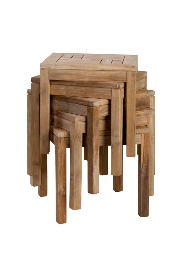 stolik kwadratowy ,drewno tekowe, FSC 100%  45 cm