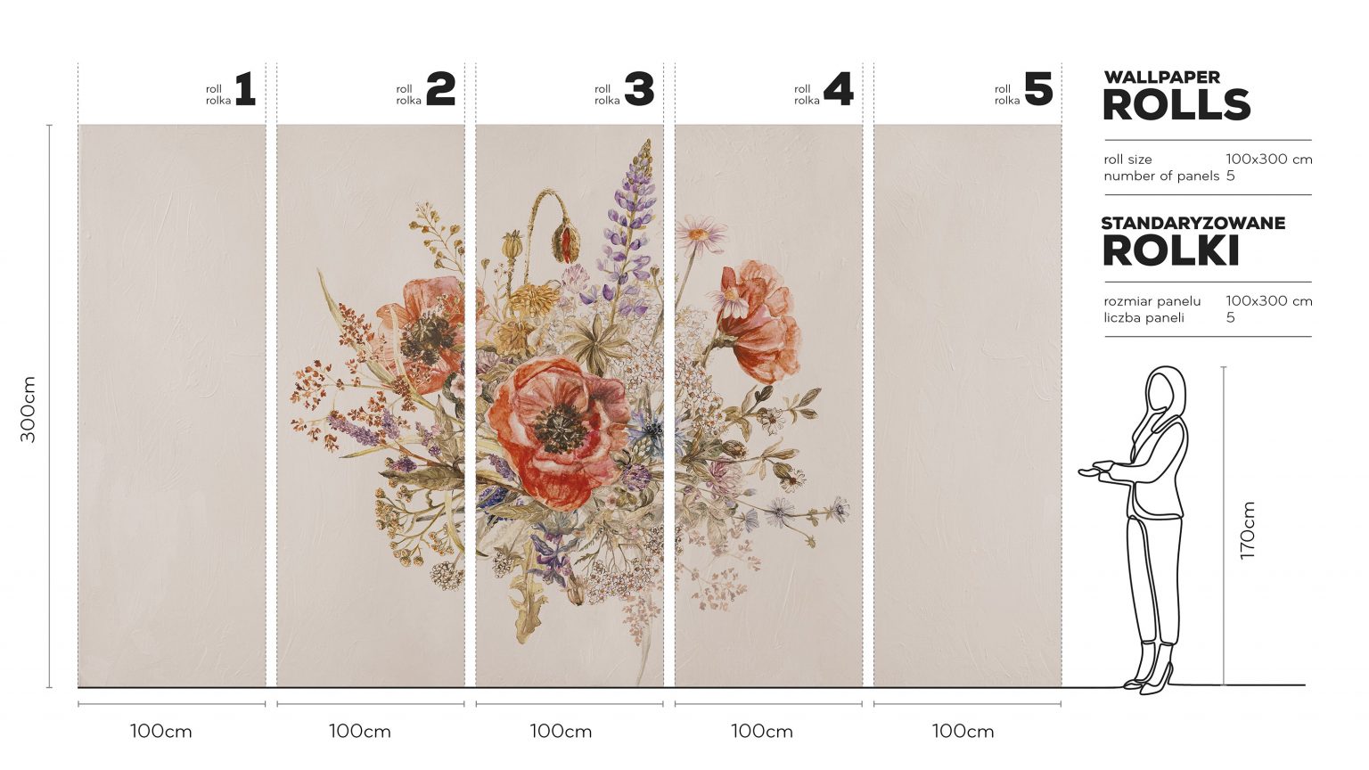 Fiori - Tapeta w standaryzowanych rolkach