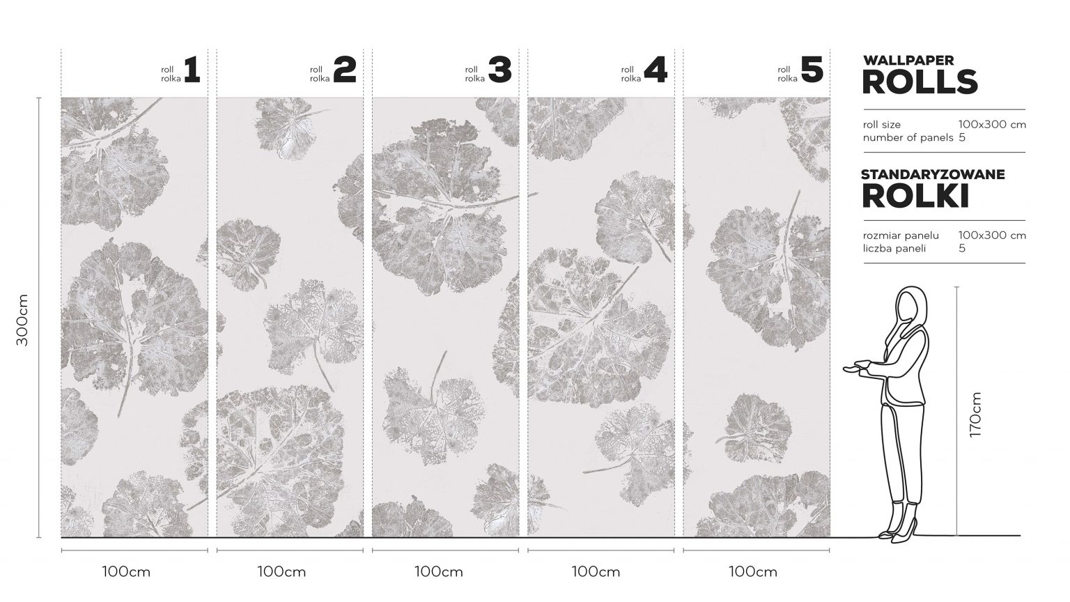 Foglia Dust - Tapeta w standaryzowanych rolkach