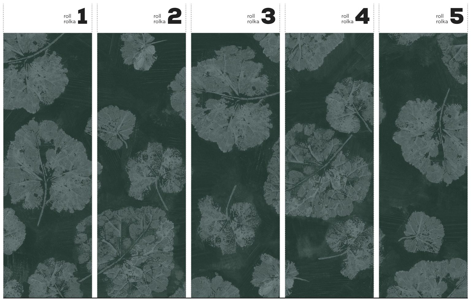 Foglia Sage - Tapeta w standaryzowanych rolkach