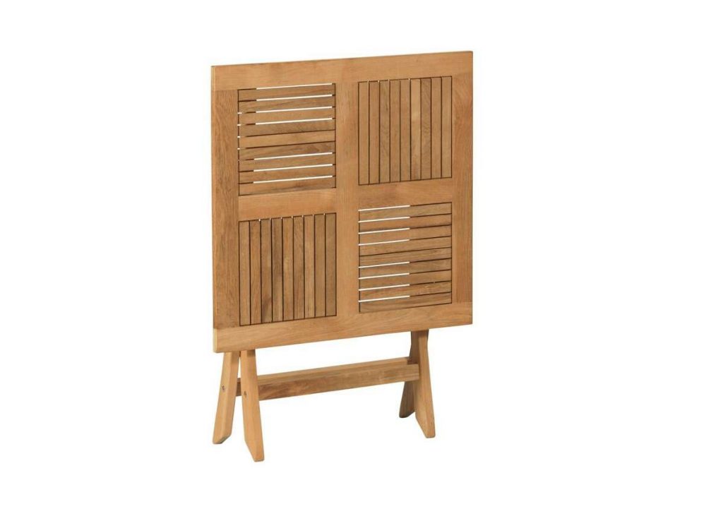 Folding stół kwadratowy ,drewno tekowe, FSC 100% 70 cm