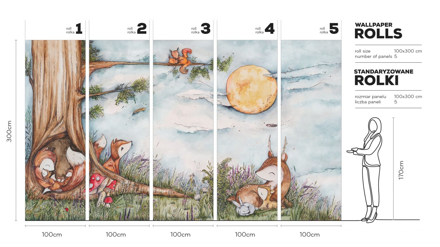 Fox Hollow - Tapeta w standaryzowanych rolkach