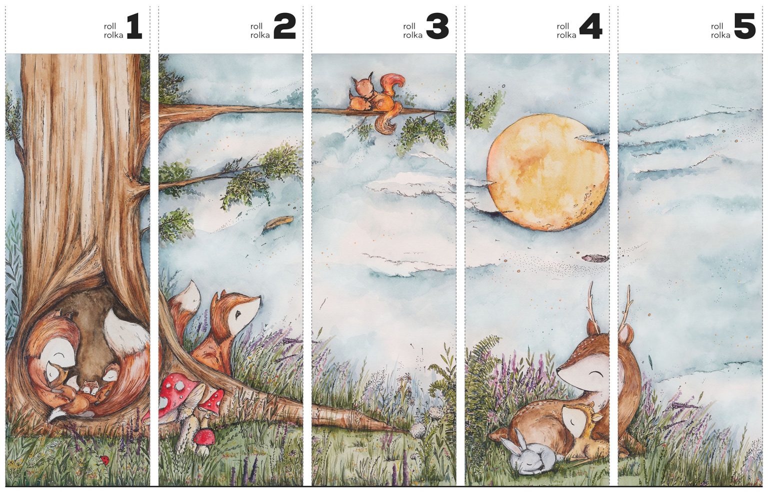 Fox Hollow - Tapeta w standaryzowanych rolkach