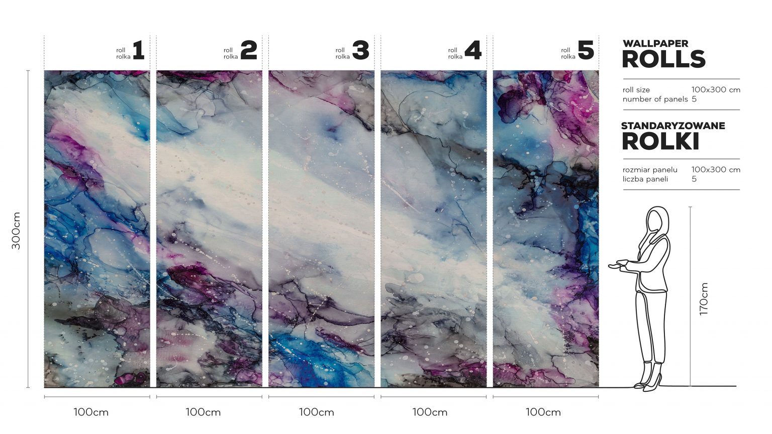 Galassia - Tapeta w standaryzowanych rolkach