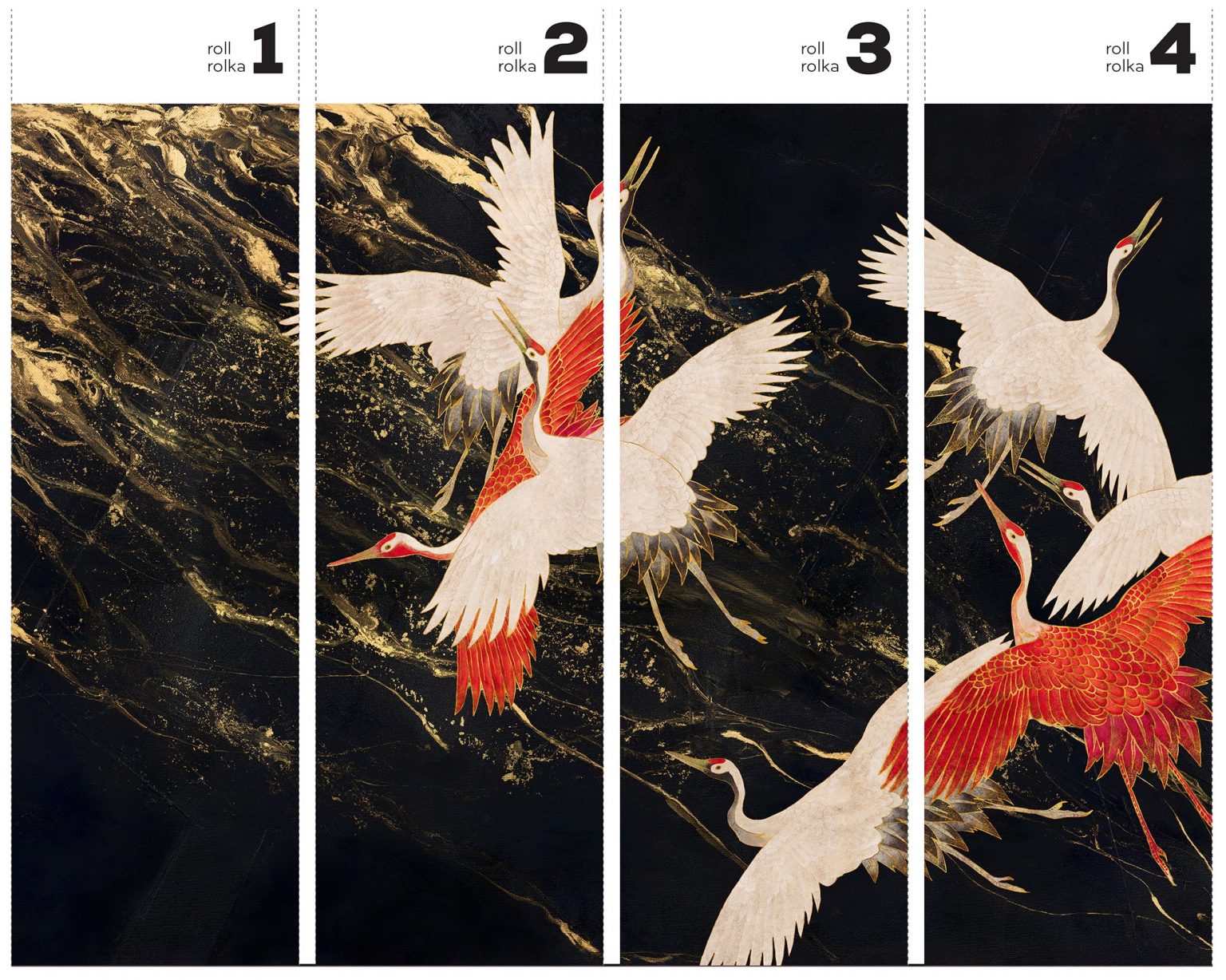 Glory Tsuru - Tapeta w standaryzowanych rolkach