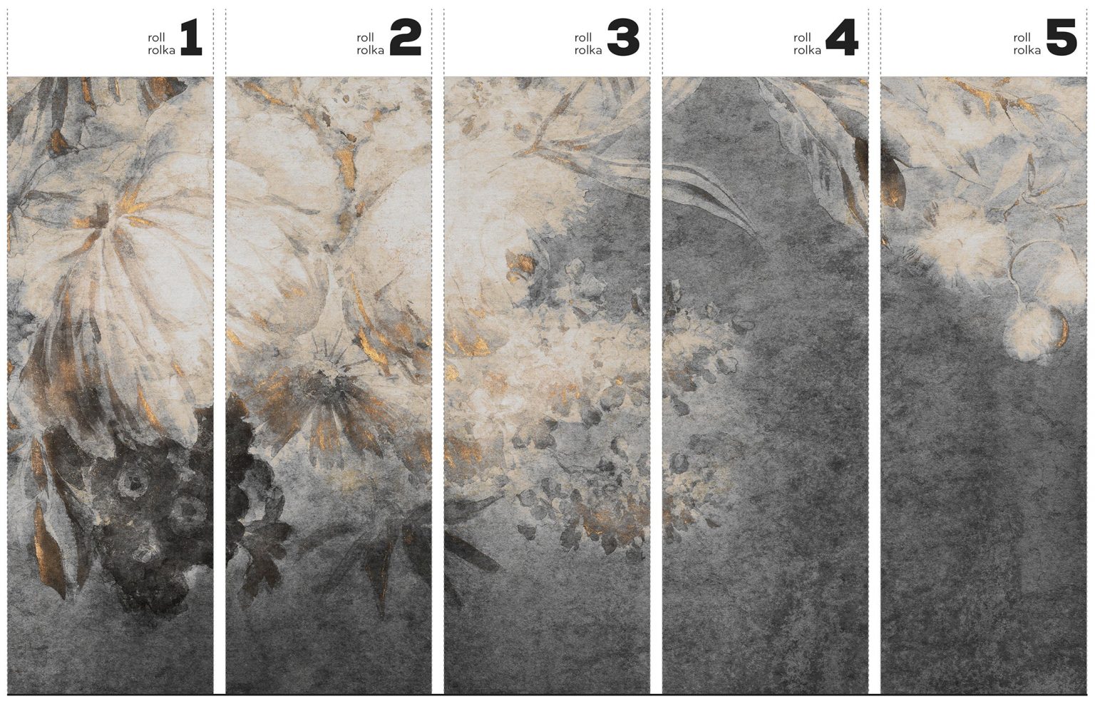 Harmony Ash - Tapeta w standaryzowanych rolkach
