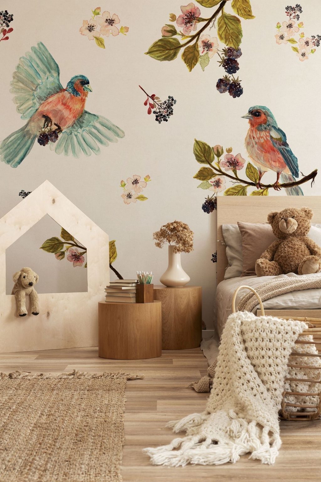 Tapeta Uccello Cantante Cream