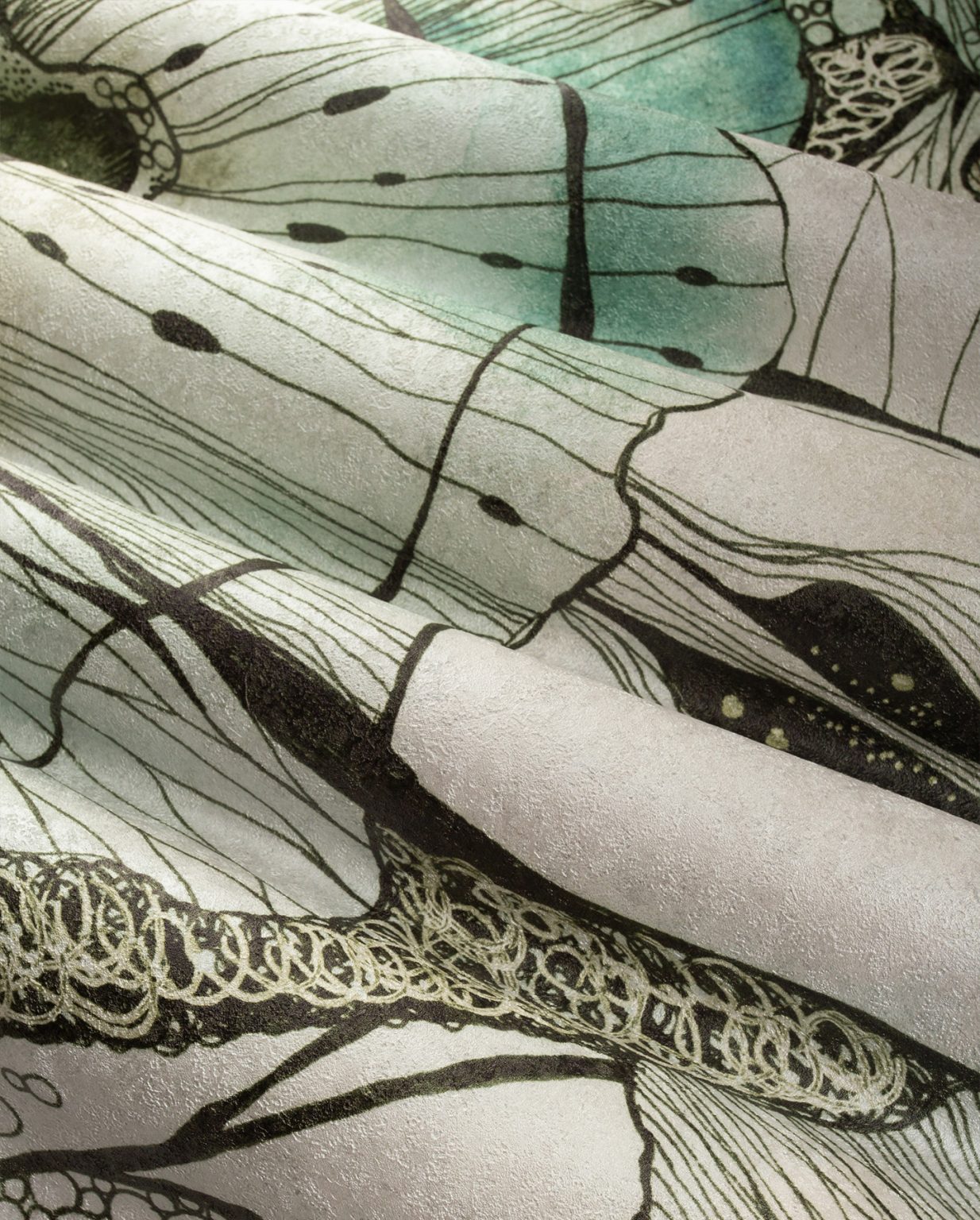 Tapeta abstrakcyjna w odcieniach niebieskiego Jam - Wonderwall