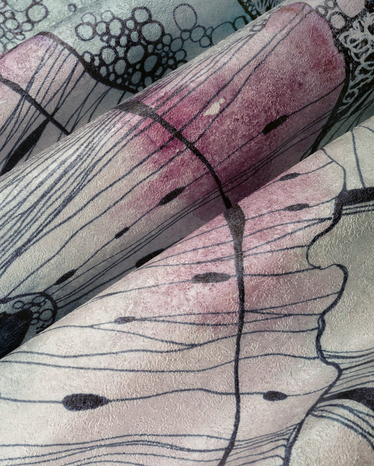 Tapeta abstrakcyjna w odcieniach niebieskiego Jam - Wonderwall