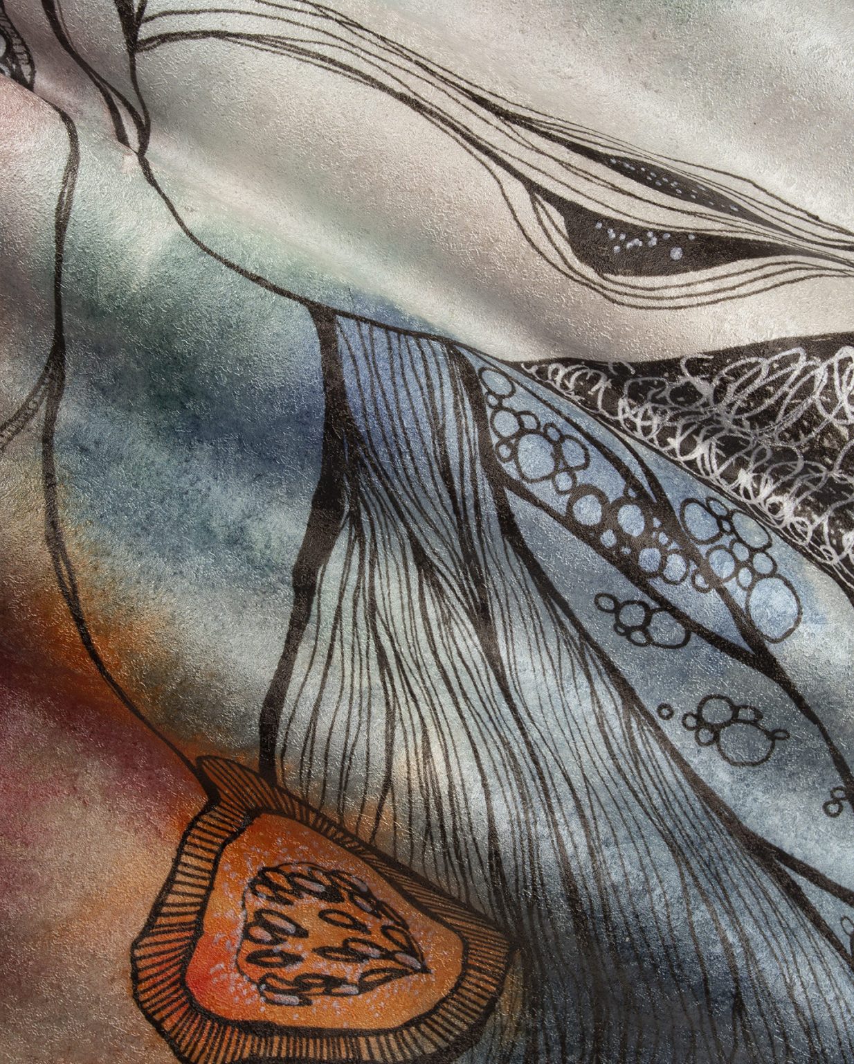 Tapeta abstrakcyjna w odcieniach niebieskiego Jam - Wonderwall