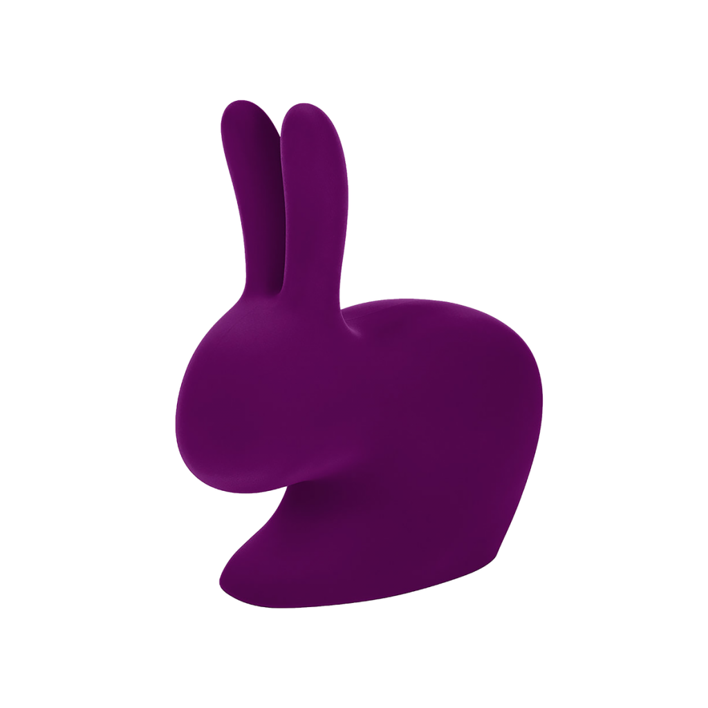 Krzesełko Rabbit VELVET fioletowy
