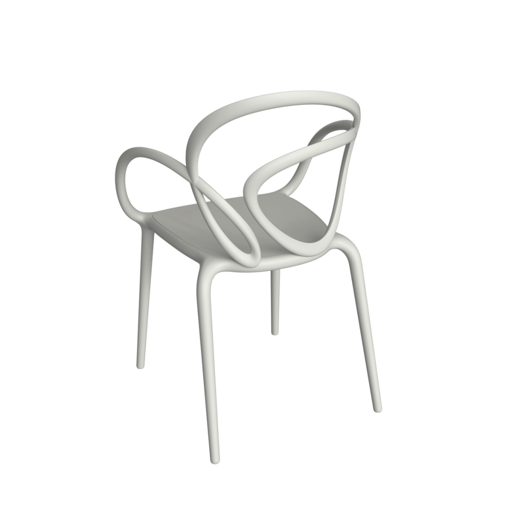 Krzesło Loop biały 2 szt