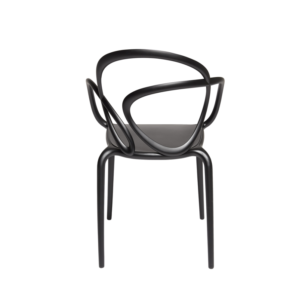 Krzesło Loop czarny 2 szt