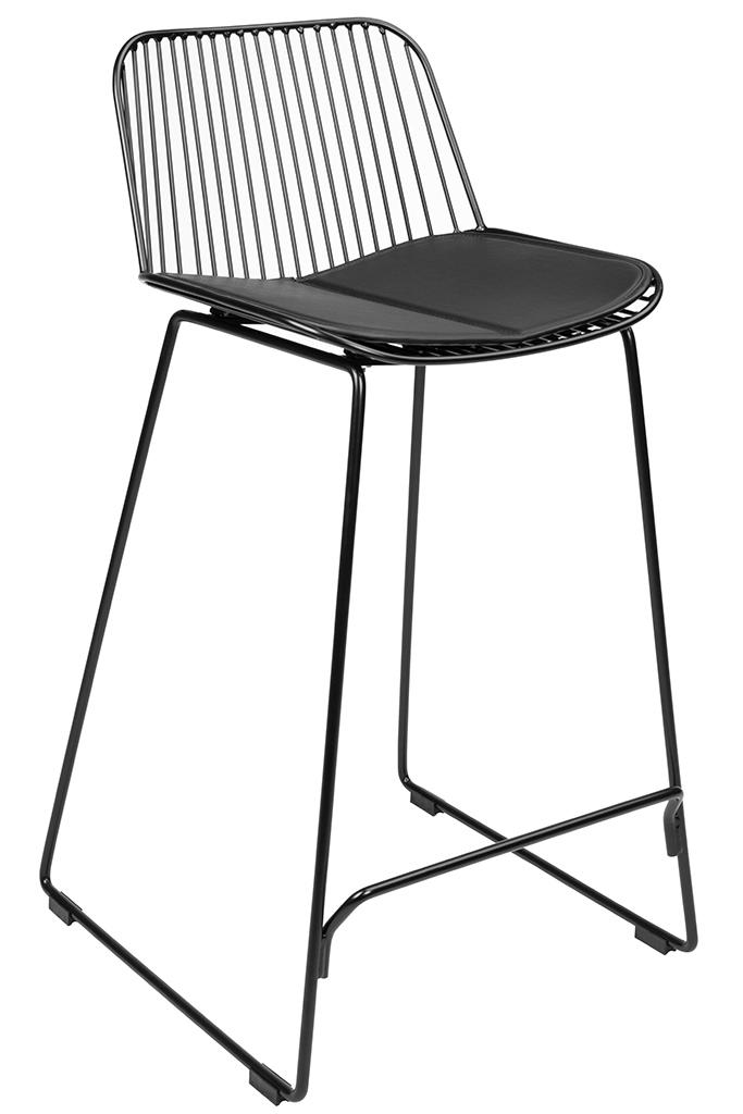Krzesło barowe MILES czarne 76
