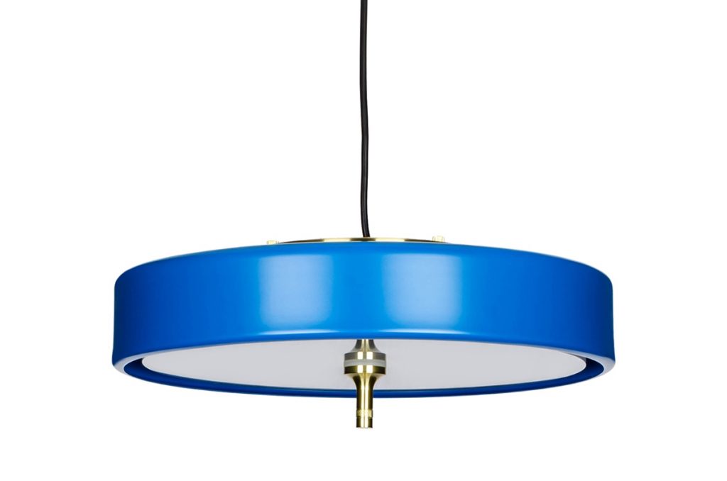 Lampa wisząca ARTE MOVE niebieska – aluminium, metal