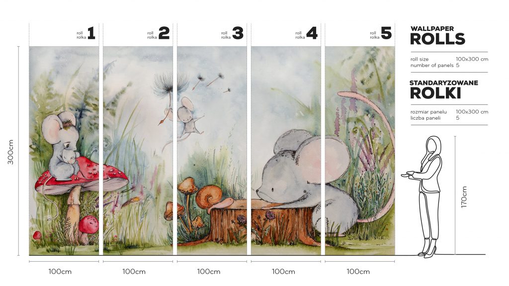 Mice Adventure – Tapeta w standaryzowanych rolkach