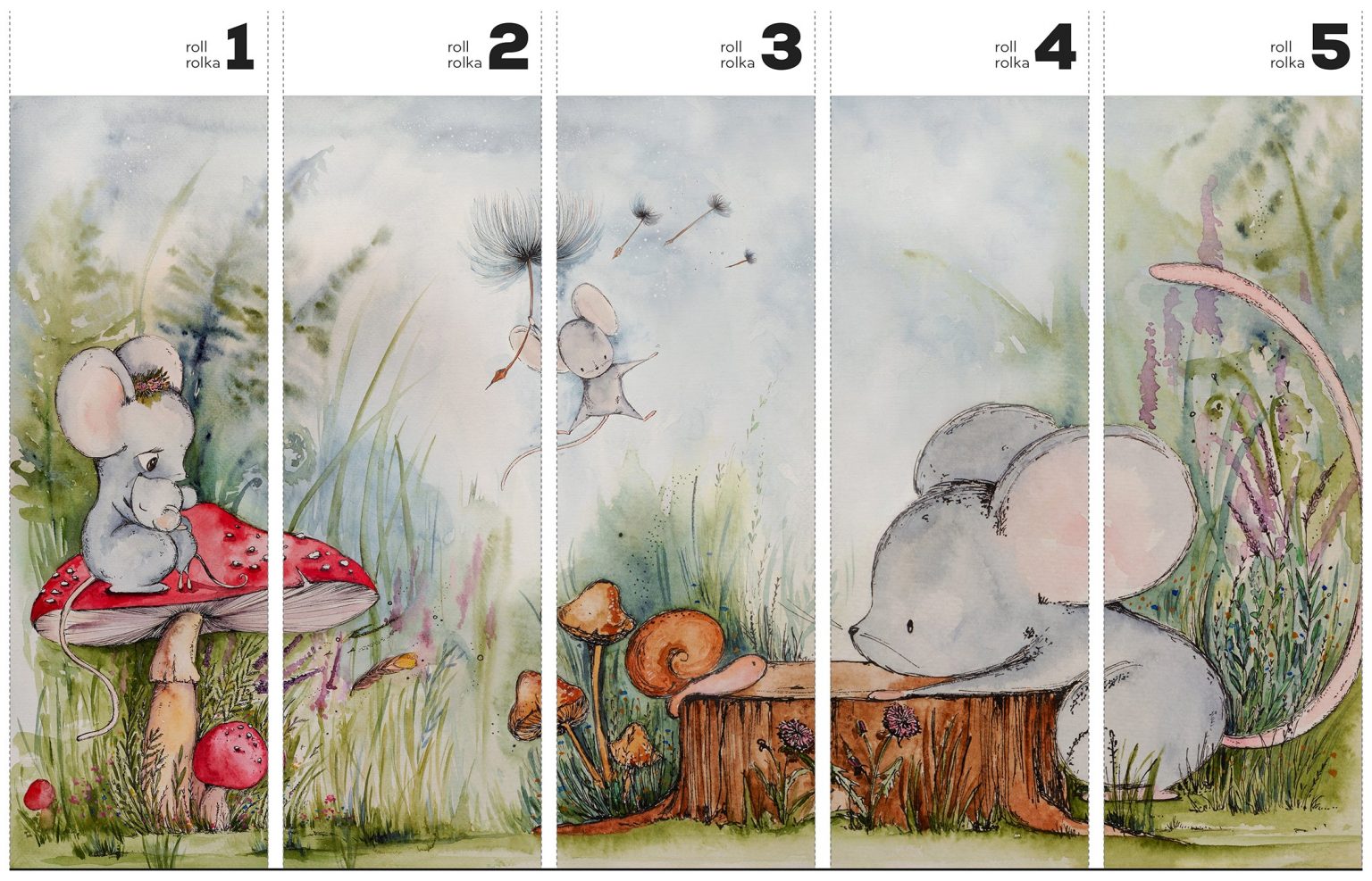 Mice Adventure - Tapeta w standaryzowanych rolkach