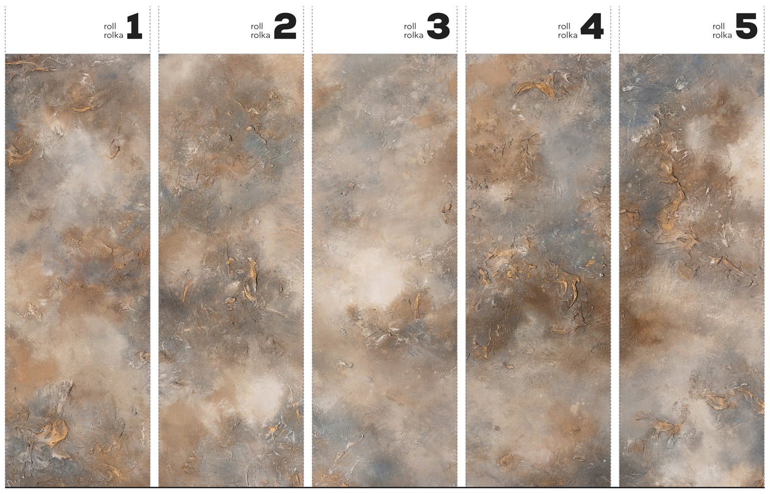 Mocha - Tapeta w standaryzowanych rolkach