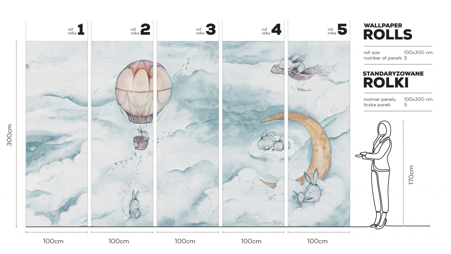 Moonie Vivid - Tapeta w standaryzowanych rolkach