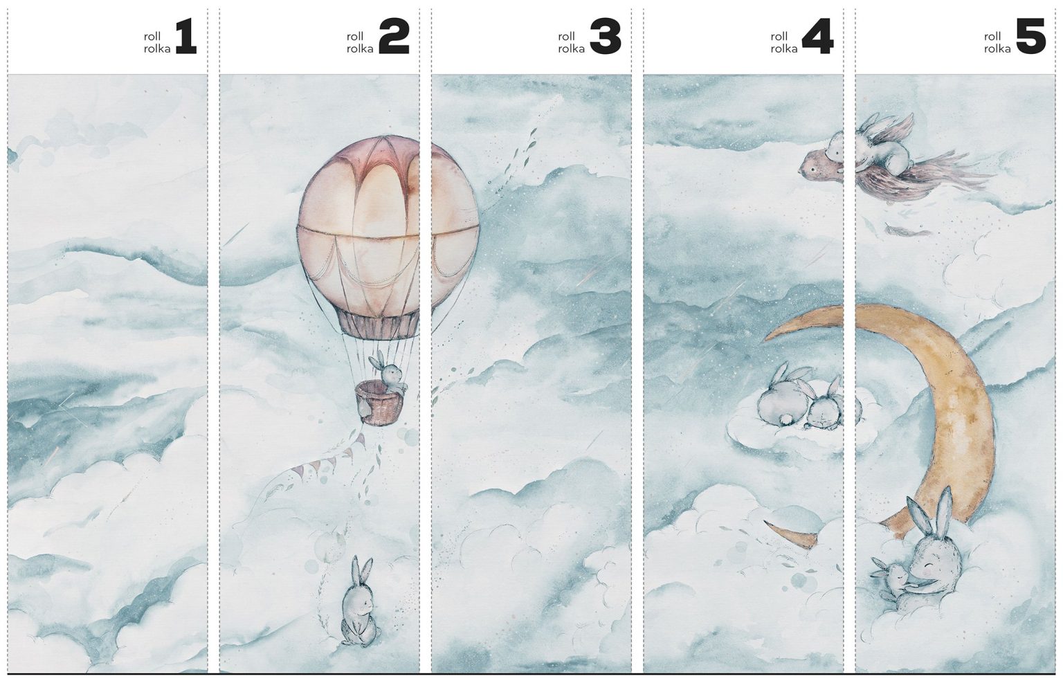 Moonie Vivid - Tapeta w standaryzowanych rolkach