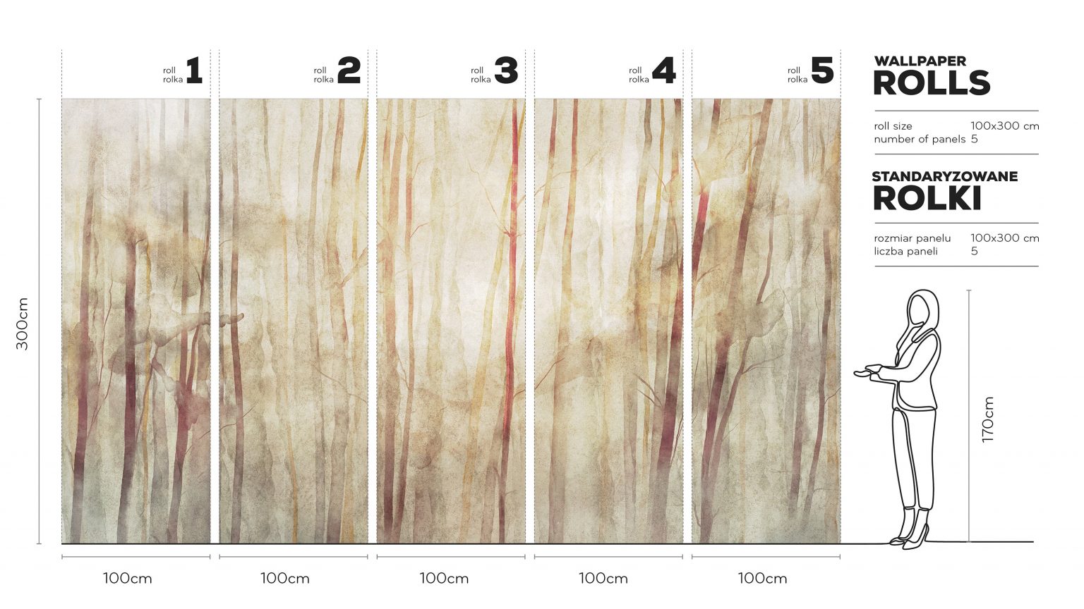 Mori - Tapeta w standaryzowanych rolkach