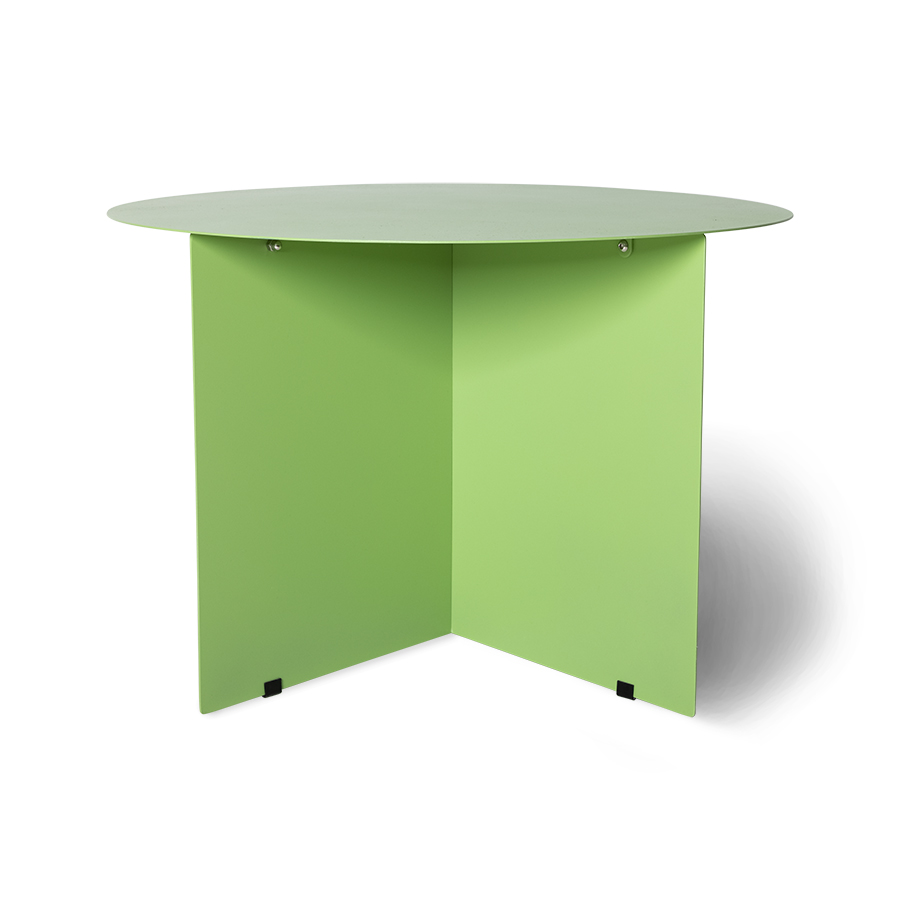 Metal stolik okrągły, zielony