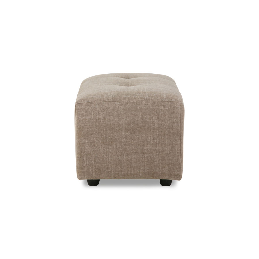 vint couch: element hocker small, linen blend, taupe