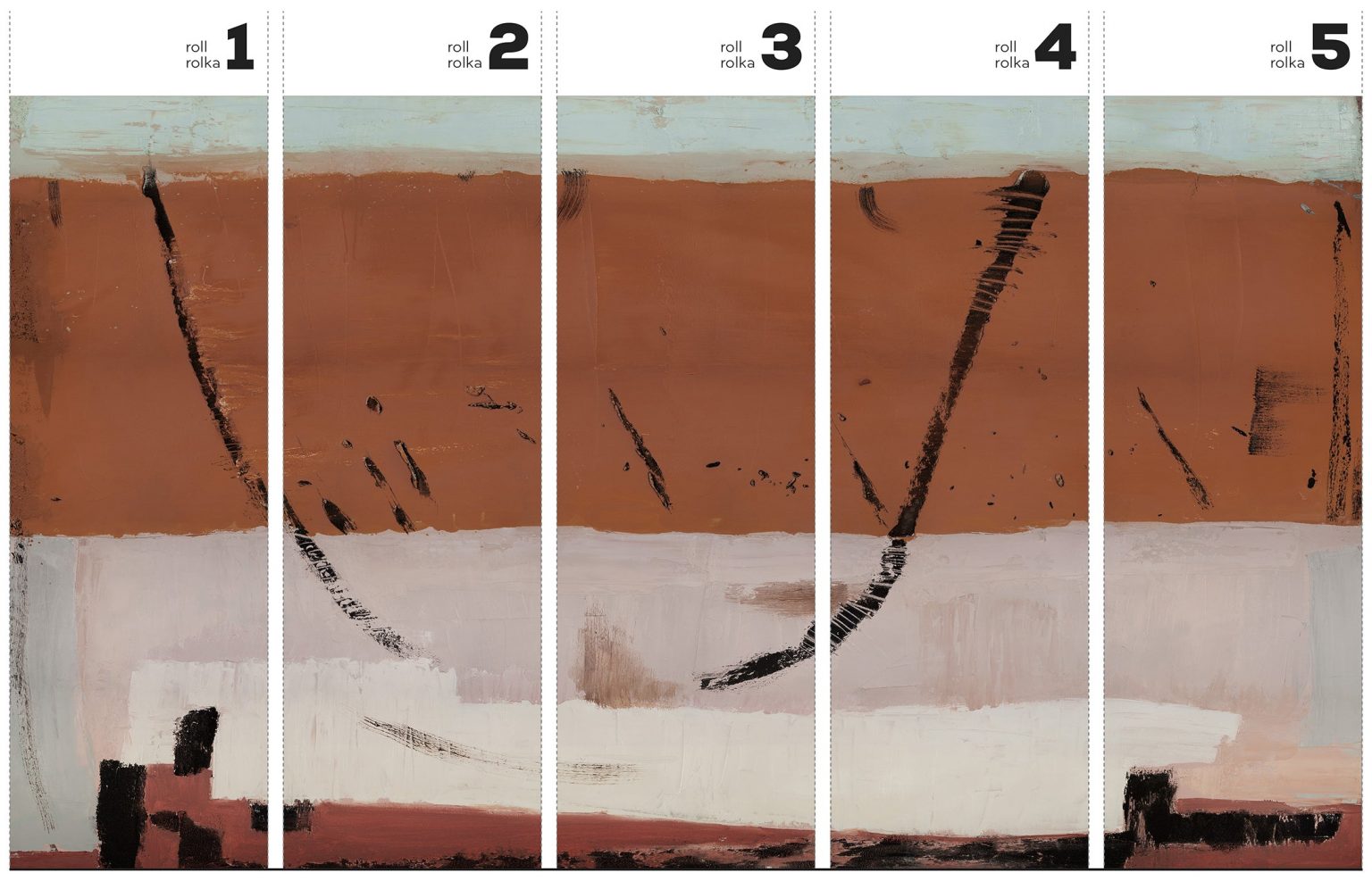 Nocciola- Tapeta w standaryzowanych rolkach