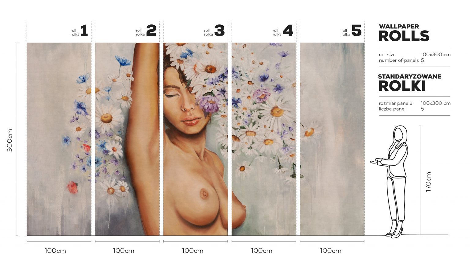 Nymph - Tapeta w standaryzowanych rolkach