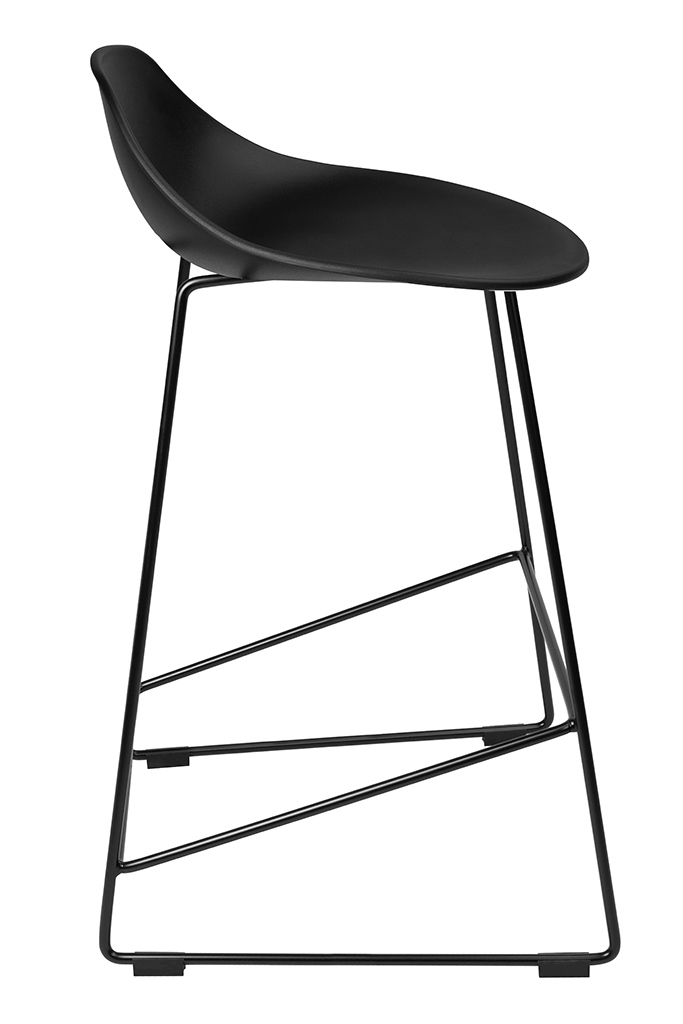 Krzesło barowe BENNY 66 czarne