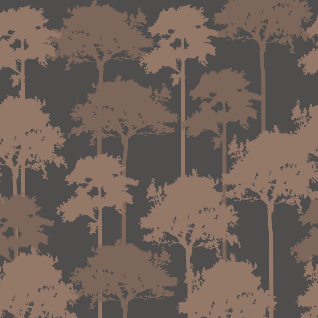 Tapeta Rustle of the forest brązowy i szare tło