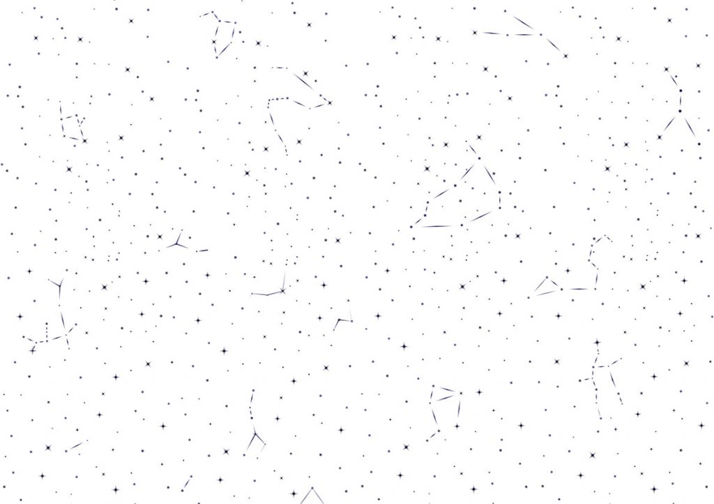 Tapeta Starry Night white