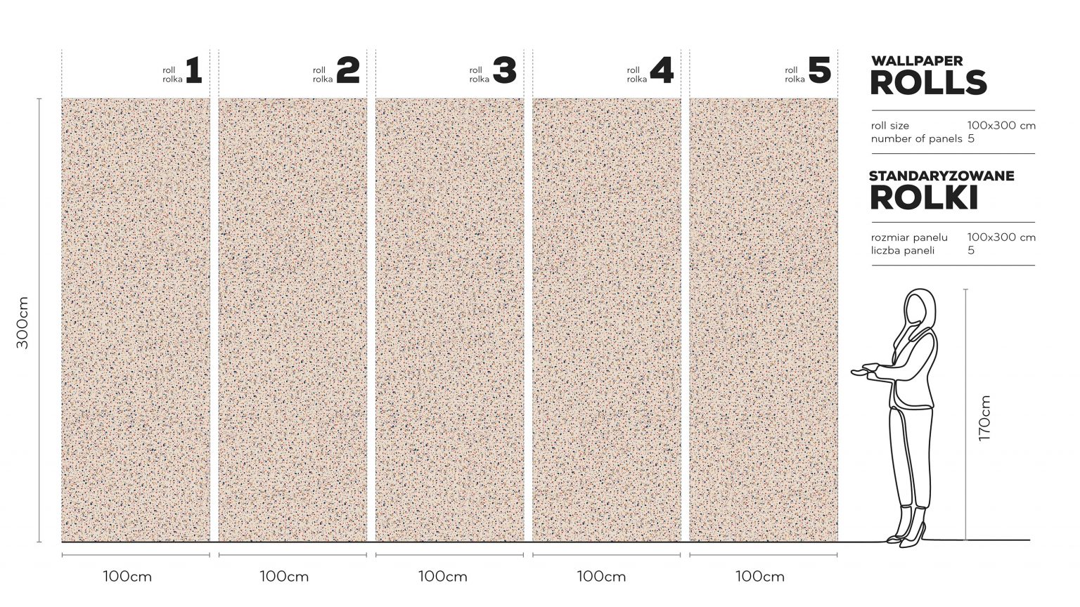 Terrazzo Pink - Tapeta w standaryzowanych rolkach