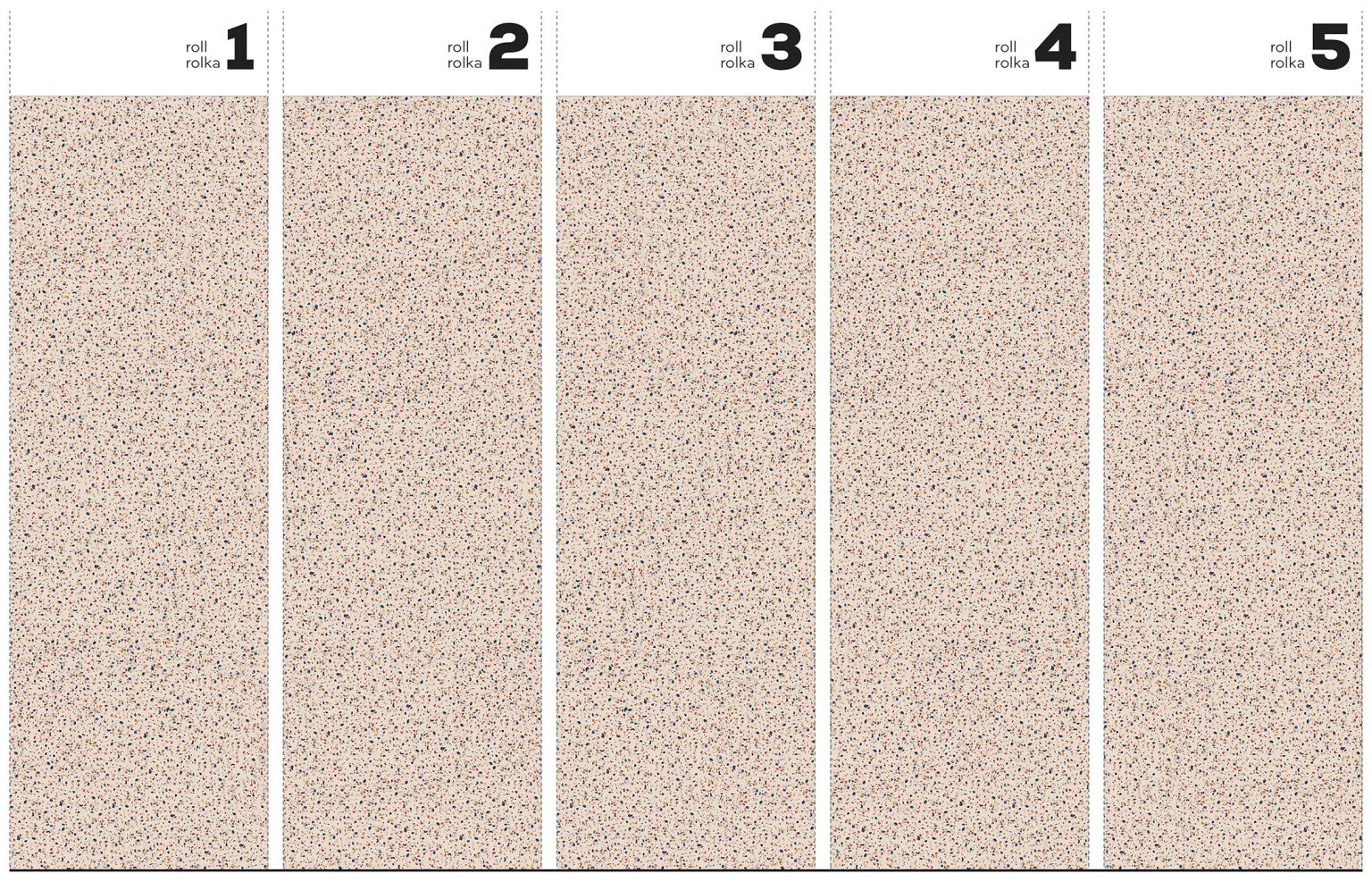 Terrazzo Pink - Tapeta w standaryzowanych rolkach