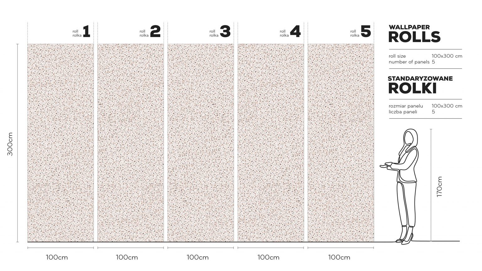 Terrazzo Rust - Tapeta w standaryzowanych rolkach