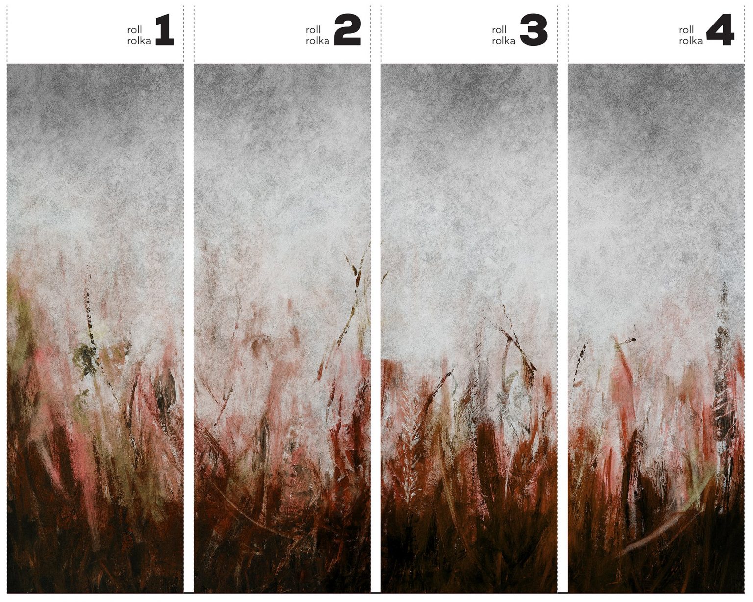 Tosca Rust - Tapeta w standaryzowanych rolkach