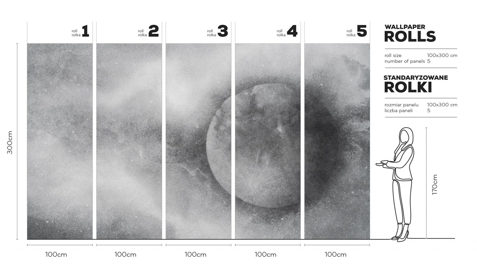 Tsuki - Tapeta w standaryzowanych rolkach