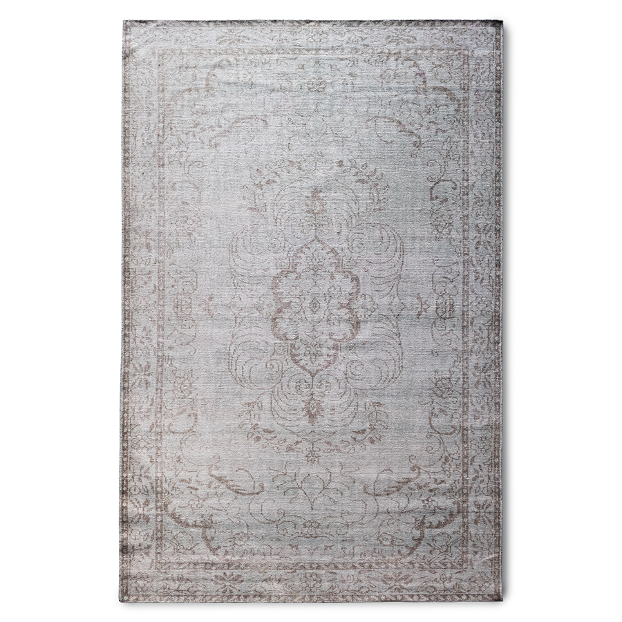 Tkany dywan wełniany, szaro/zielony (180x280)