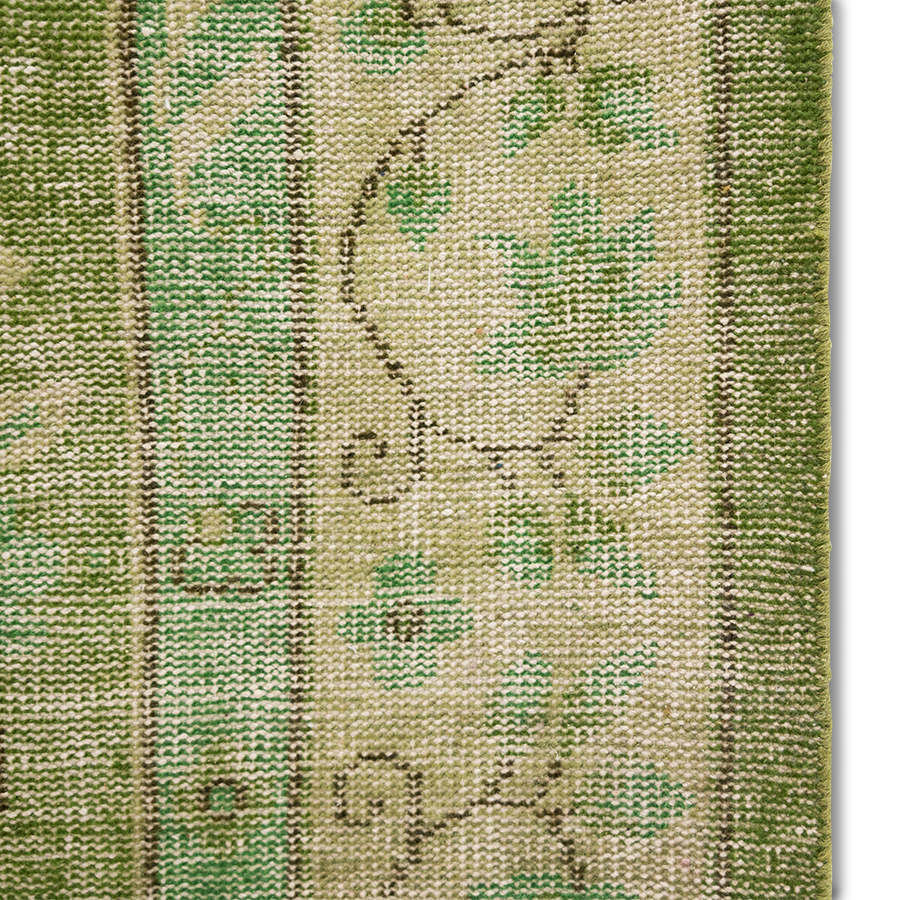 Tkany dywan wełniany, zielony (200×300)