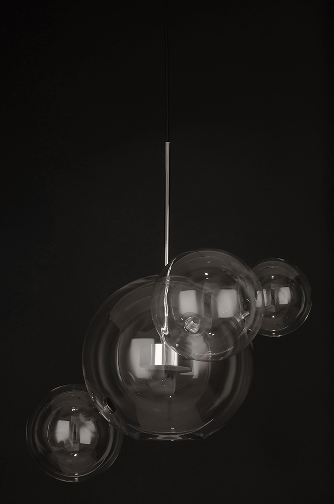 Lampa wisząca CAPRI 4 chrom – 60 LED, aluminium, szkło