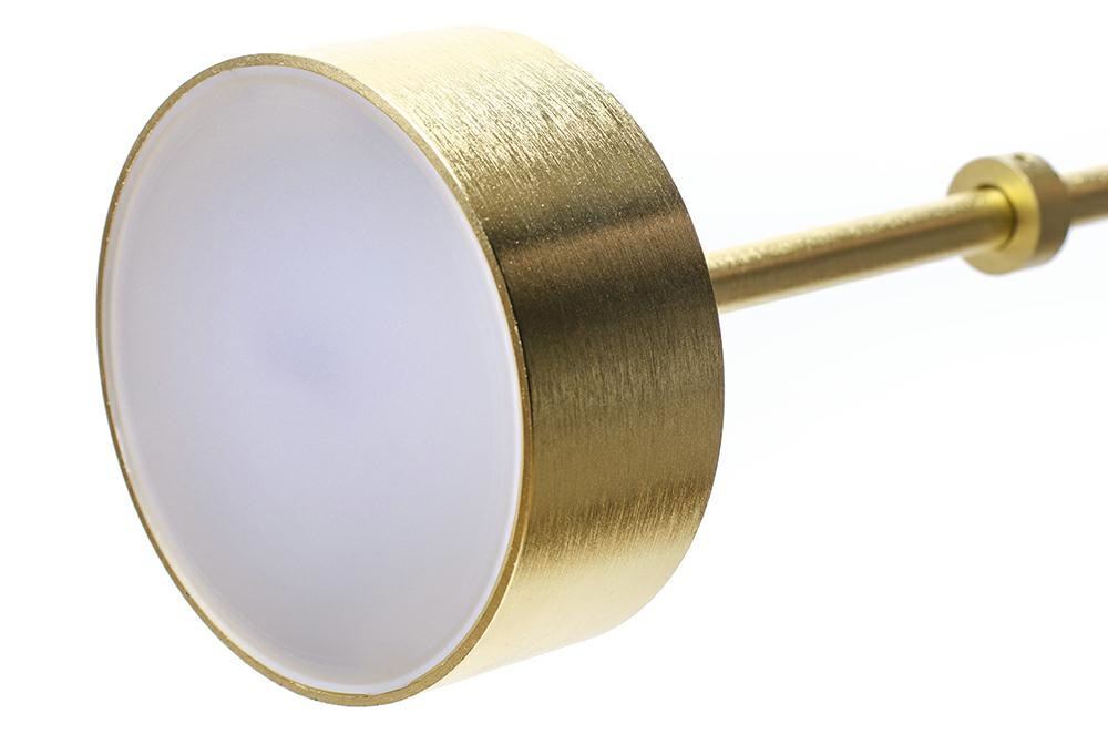 Lampa wisząca CAPRI 4 złota – 60 LED, aluminium, szkło