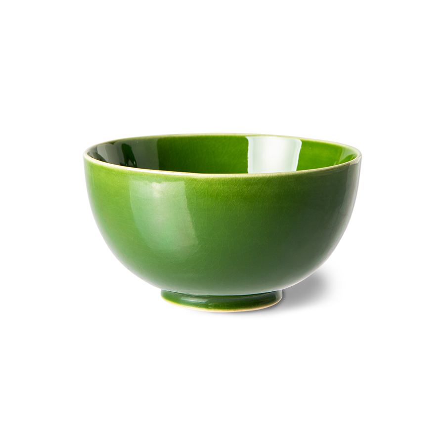 Kolekcja EMERALDS: ceramiczna miseczka deserowa, zielona (set 4 szt.)