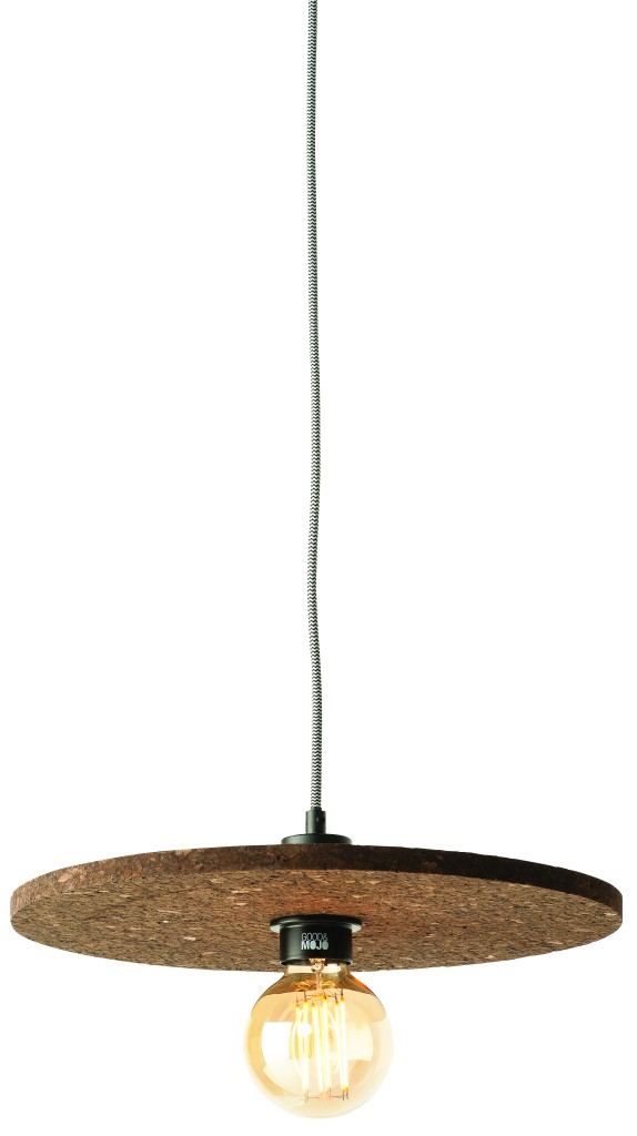 Abażur do lampy wiszącej Algarve korek/ 40×1,5cm, ciemnobrązowy