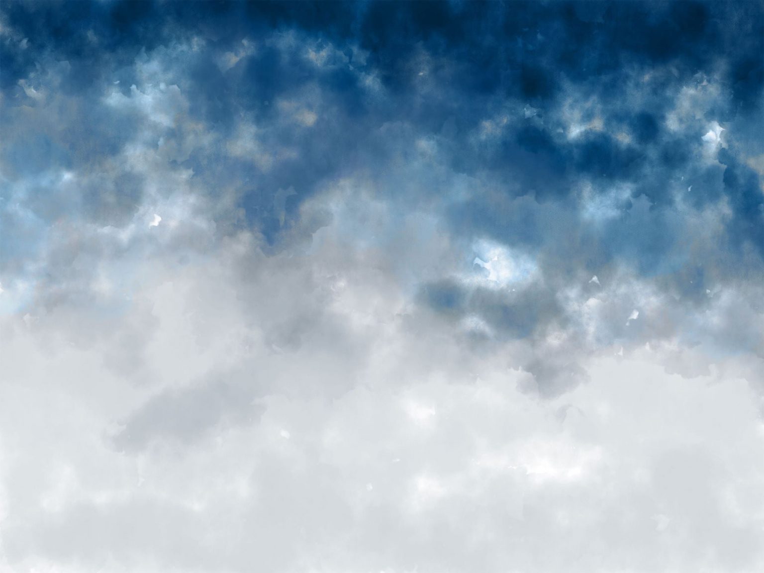 Tapeta Watercolor Ombre Blue&Grey