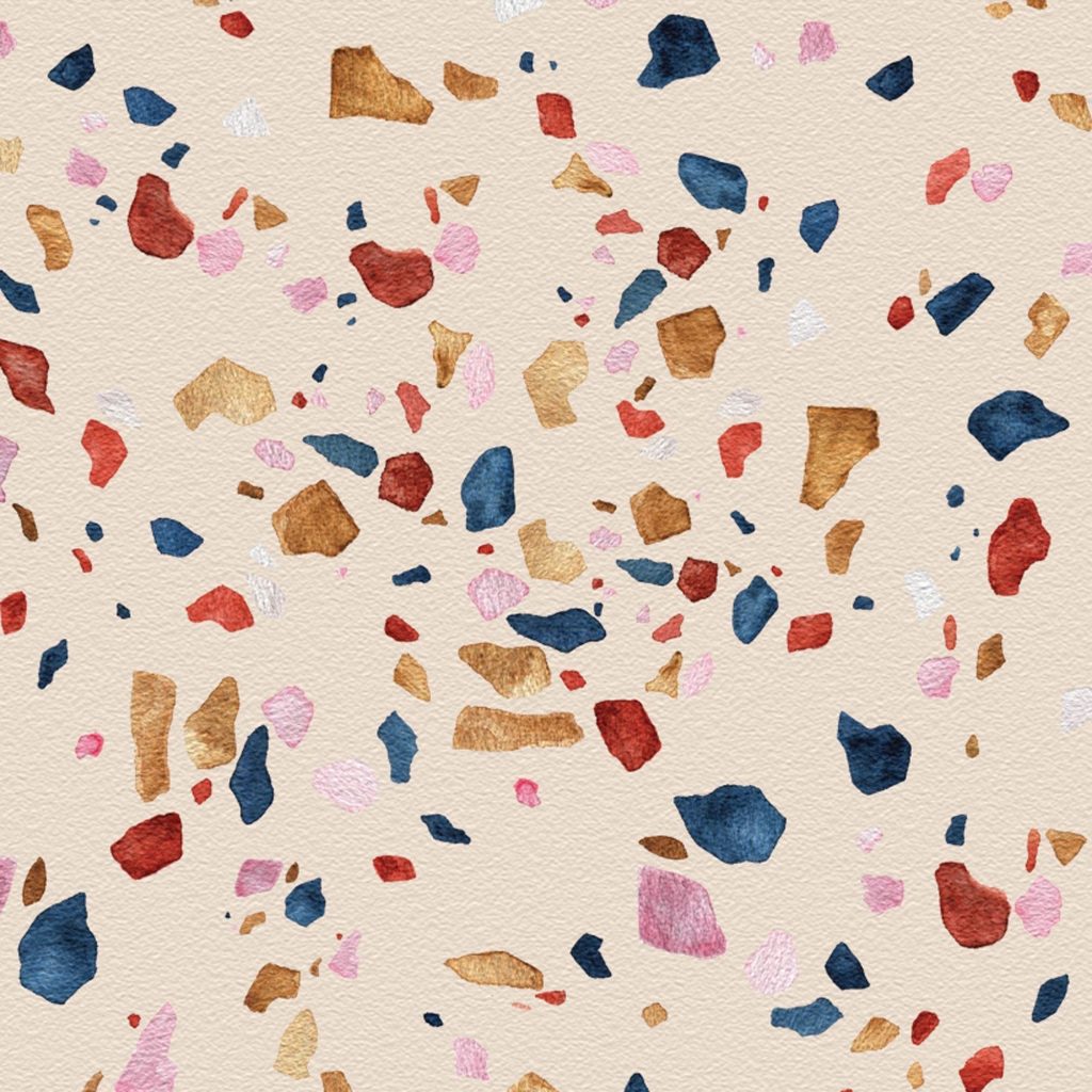 Terrazzo Pink – Tapeta w standaryzowanych rolkach